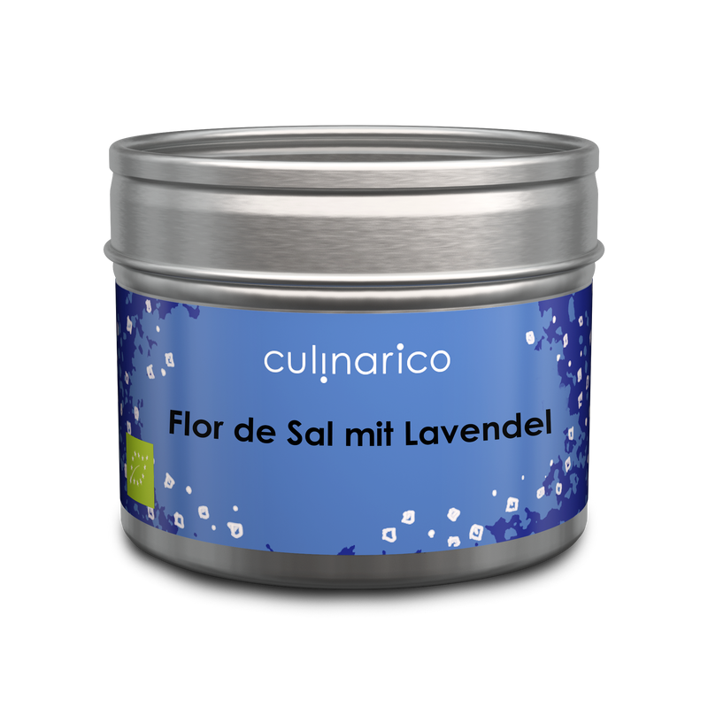Flor de Sal mit Lavendel, bio | Lavendelsalz