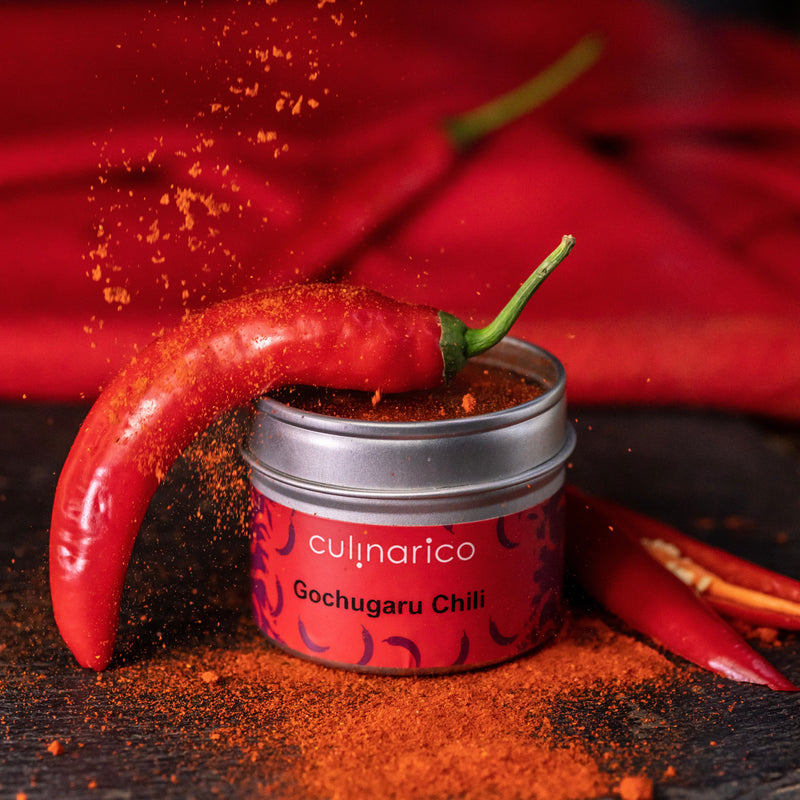 Gochugaru Chilis gemahlen | 60.000 - 10.000 Scoville | leicht fruchtiges, mittelscharfes Chilipulver