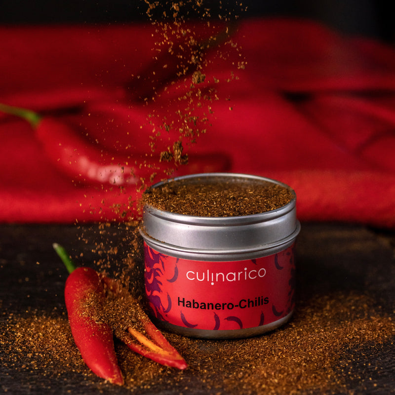 Habanero Chilis gemahlen, bio | 120.000 Scoville |  Tropisch-fruchtiges Aroma