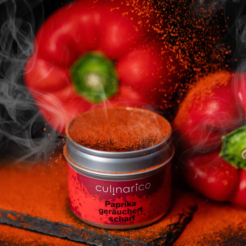 Geräuchertes Paprikapulver | Paprika geräuchert - scharf