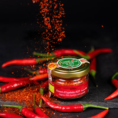 Piment d' Espelette Pulver, bio | 1.500 - 3000 Scoville