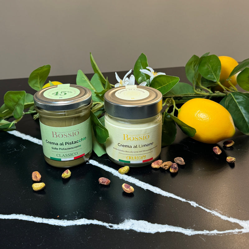 Italienische weiße Schokocreme mit Zitronengeschmack