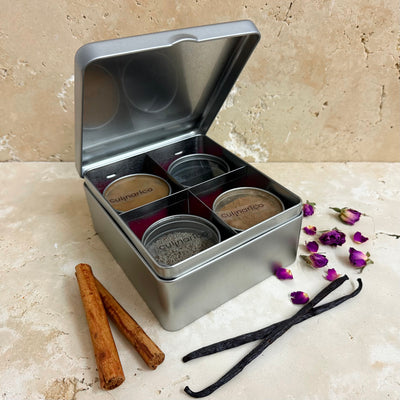 Geschenkbox BACKEN klein | 4er Box mit Bio Gewürzen zum Backen