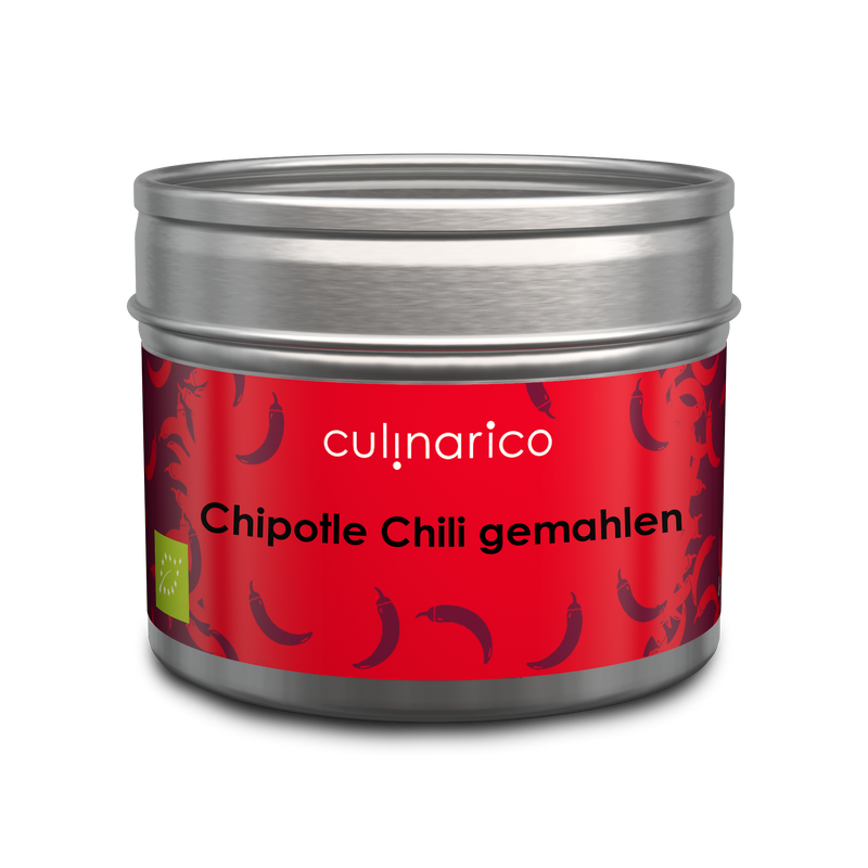 Geräuchertes Chilipulver | Chipotle Chili gemahlen, bio | 22.000 - 30.000 Scoville