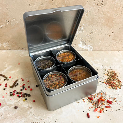 Geschenkbox BBQ klein | 4er Box mit Bio Grillgewürzen
