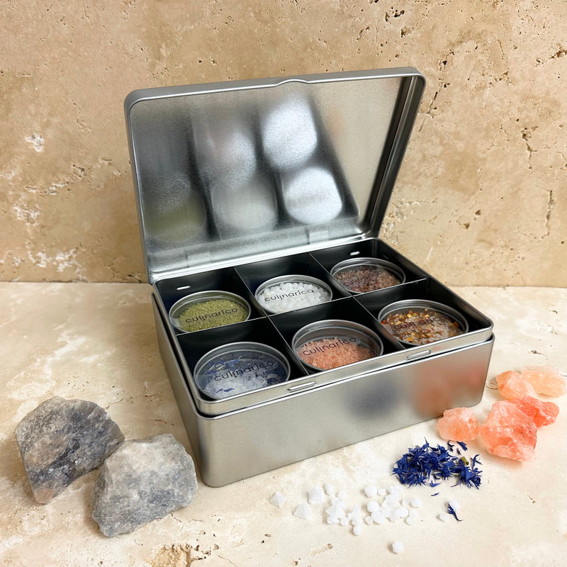 Geschenkbox SALZ groß | 6er Box mit Bio Salzen